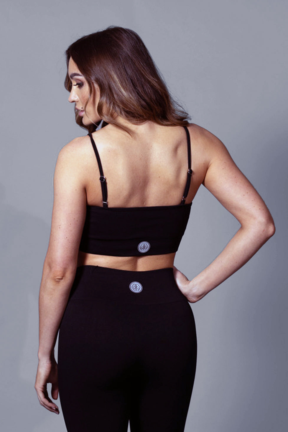 
                  
                    Adjustable Strap Training Top in Black
                  
                