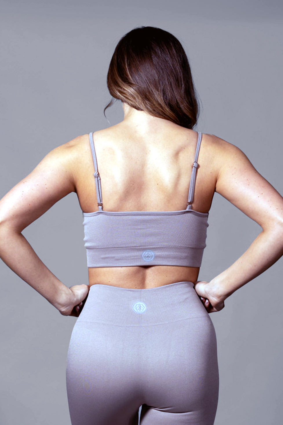 
                  
                    Adjustable Strap Training Top in Mocha
                  
                