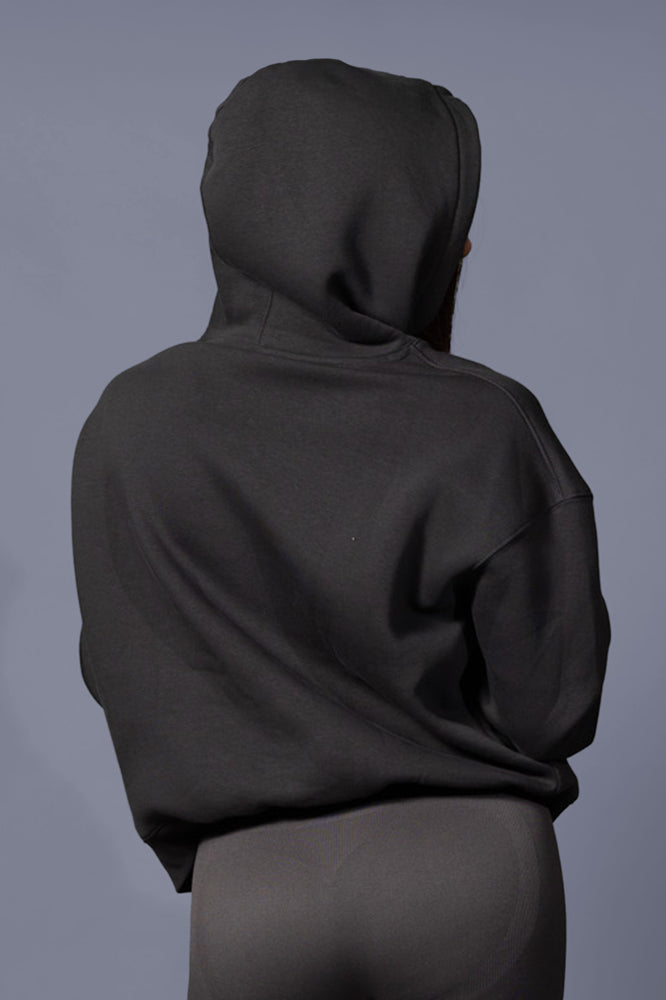 
                  
                    Embroidered Hoodie in Washed Black
                  
                