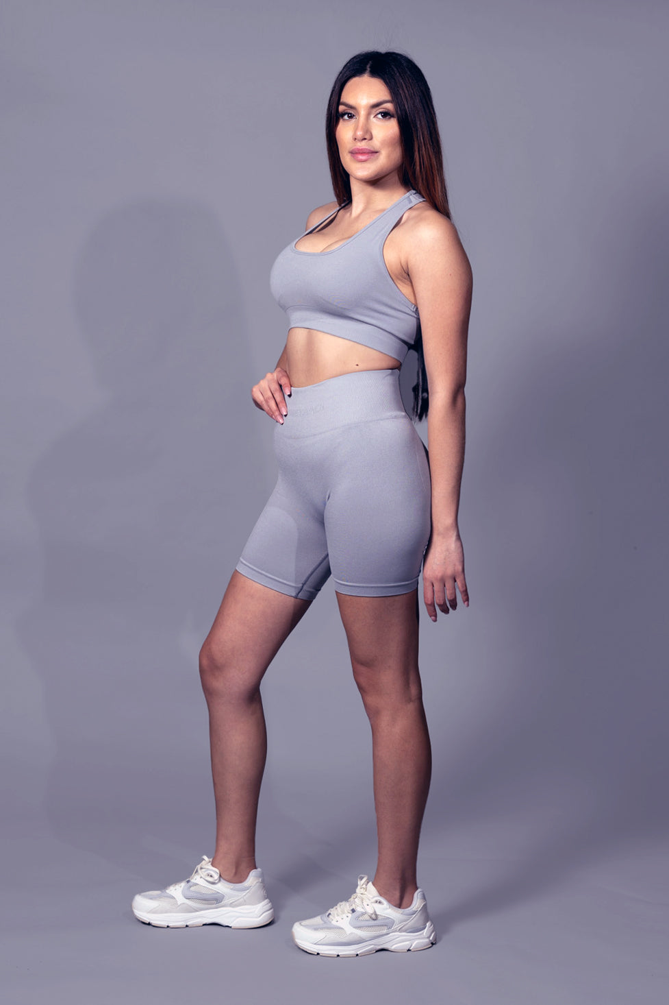 
                  
                    Cross Strap Training Top in Grey
                  
                