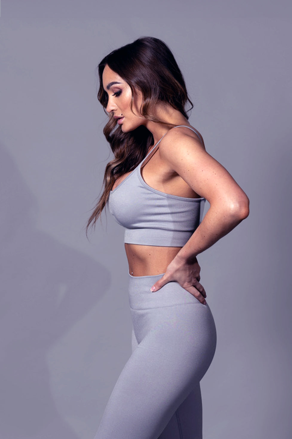 
                  
                    Adjustable Strap Training Top in Grey
                  
                